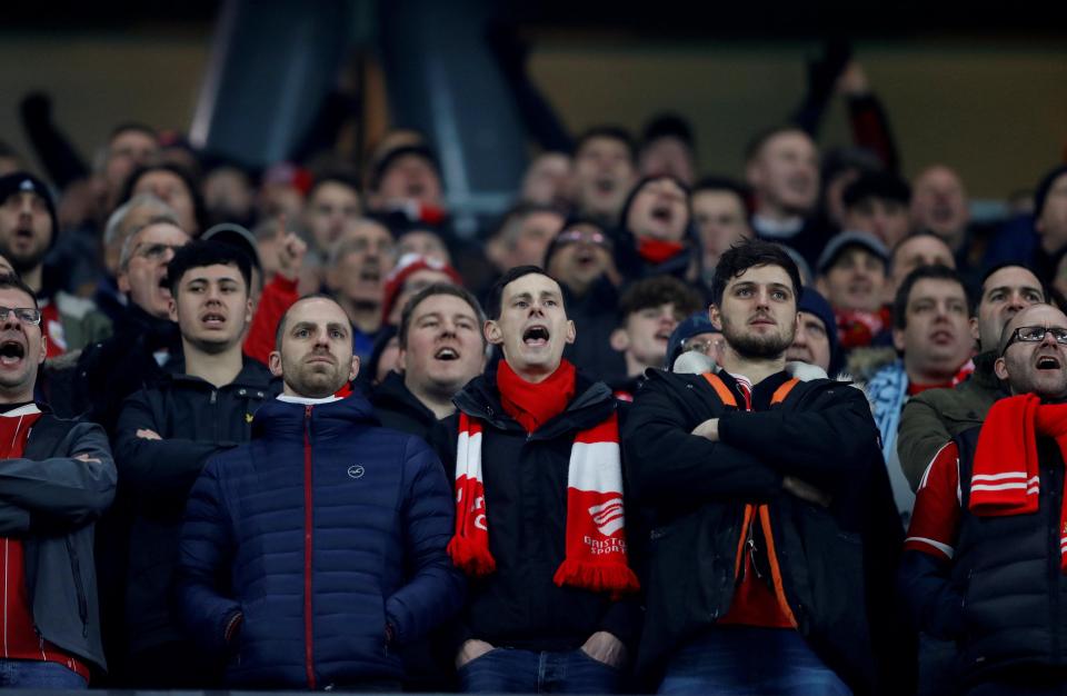  Bristol City fans were out in force