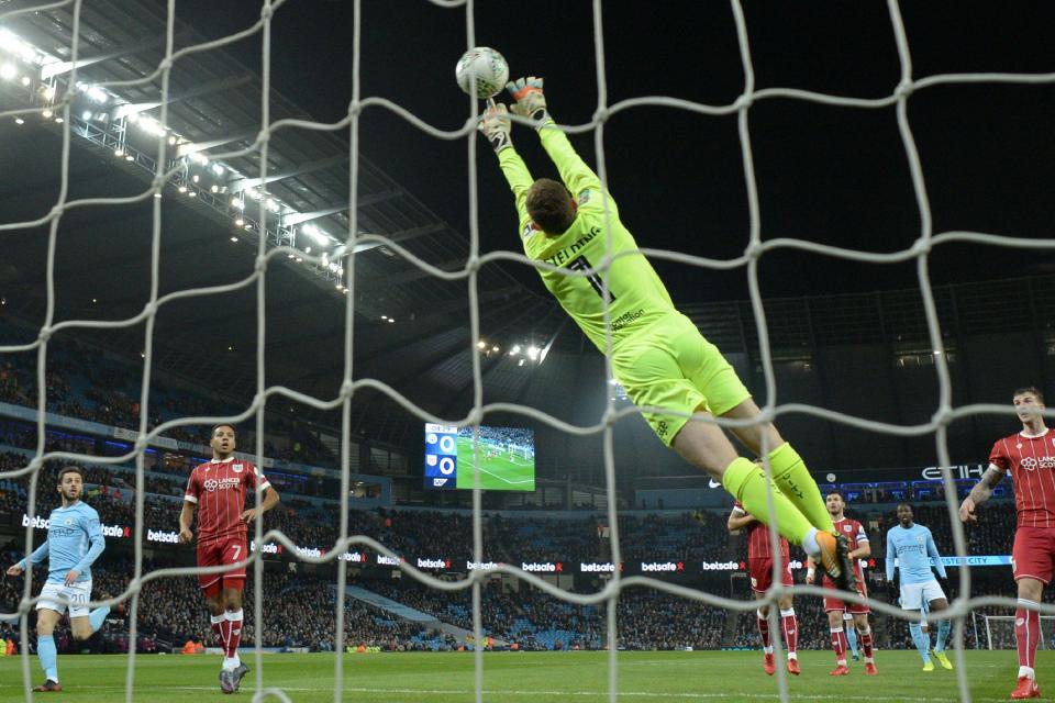 Frank Fielding saw the Robins give Man City one of their toughest games so far this season