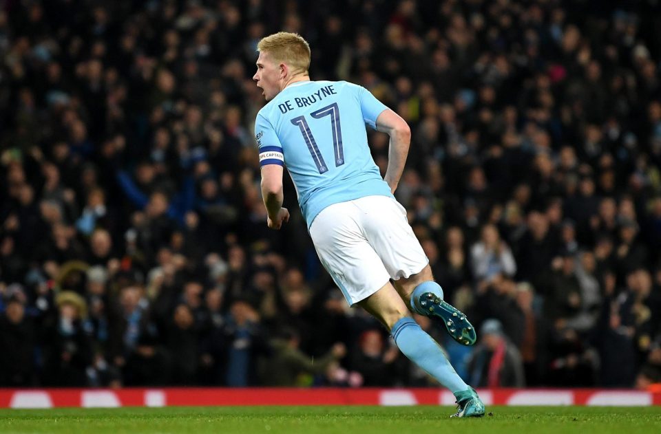  De Bruyne has scored eight goals and added a dozen assists so far this season