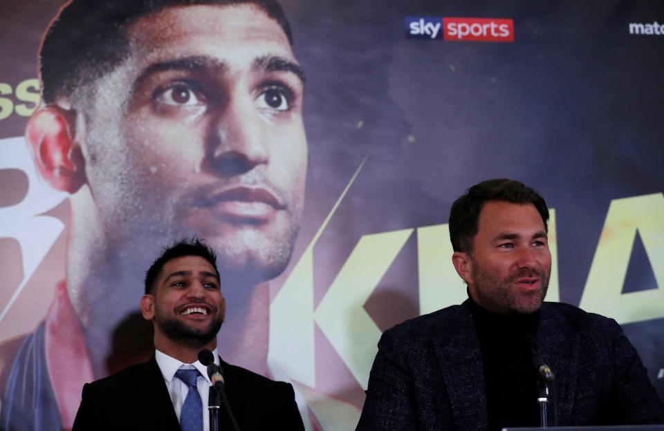 Amir Khan and Eddie Hearn took to the stage at London's Dorchester Hotel to unveil the deal