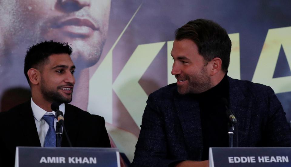 Amir Khan has singed a multi-fight deal with Matchroom and promoter Eddie Hearn