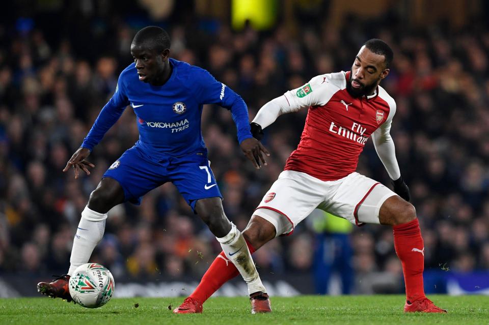 N'Golo Kante made it to Stamford Bridge and played in the 0-0 draw with Arsenal