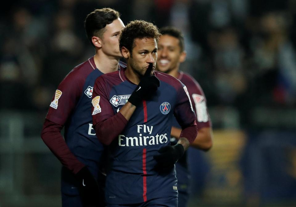 PSG ace Neymar is No2 in Europe when it comes to chance creation