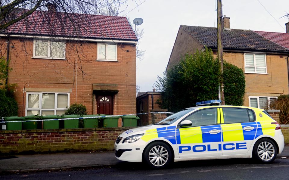  Police outside the home in Stockport after Barbara Coombes faced court