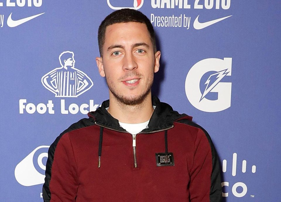 Eden Hazard poses for the camera