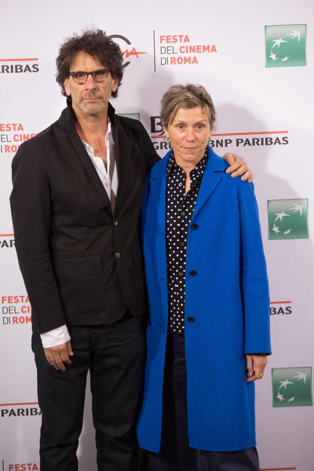  Frances McDormand with her husband, movie director Joel Coen