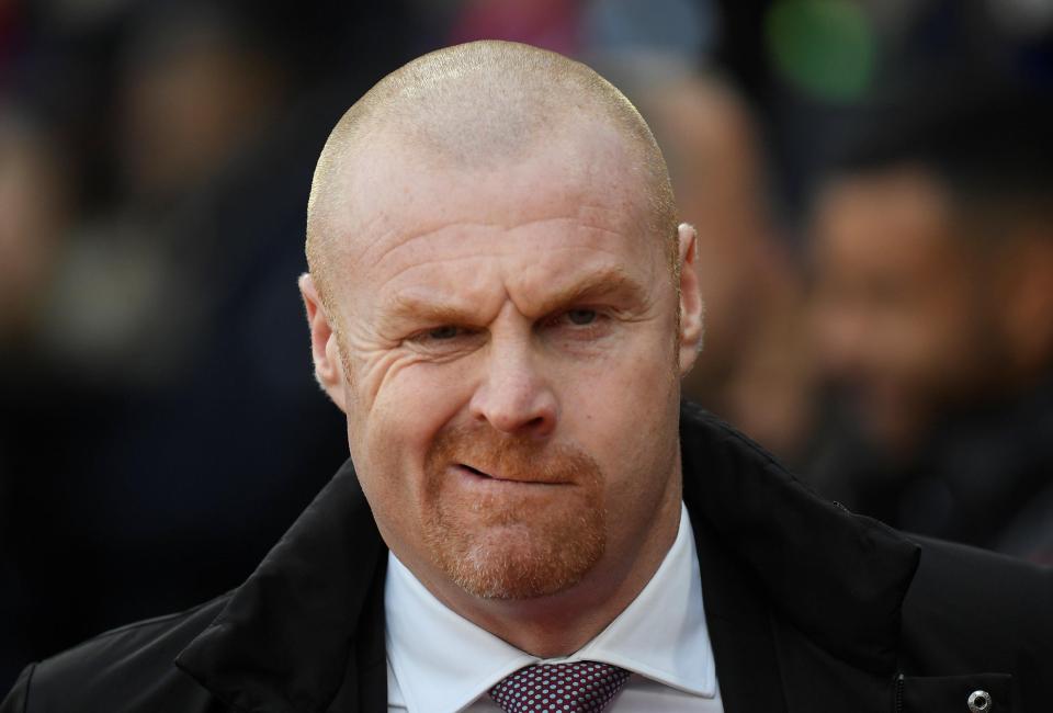  Sean Dyche will take charge of his 100th Premier League match for Burnley against Man United