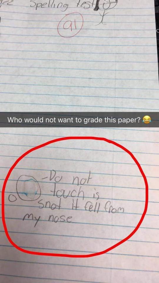  This honest student flagged up a potential health hazard