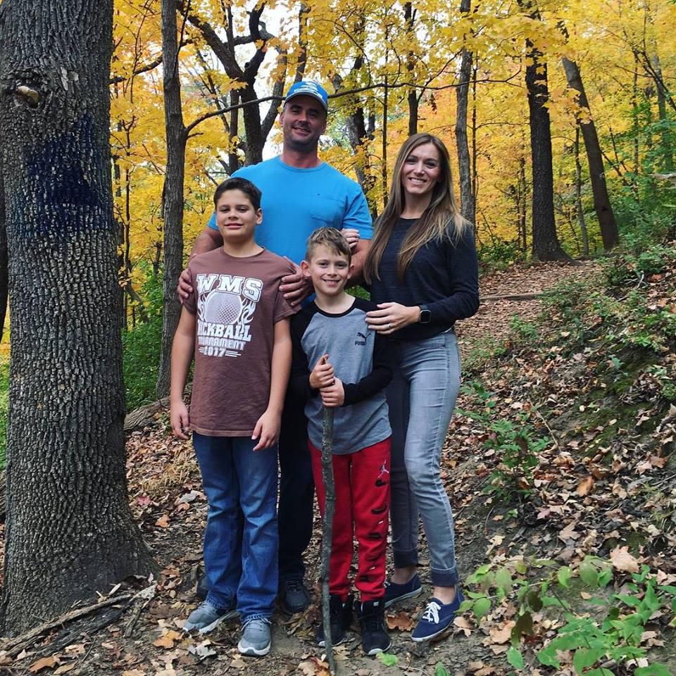  The couple have been married for three years but wanted a nice shot of their blended family