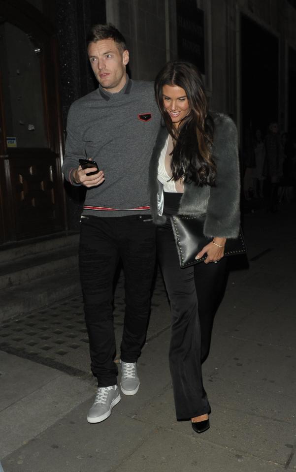  Rebekah Vardy brought her footballer beau Jamie for the night out