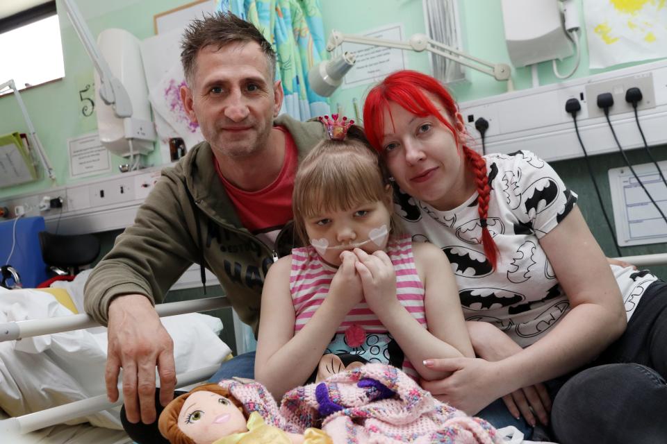 Melody Driscoll, pictured with her parents, died at King's College Hospital in London in July 2018