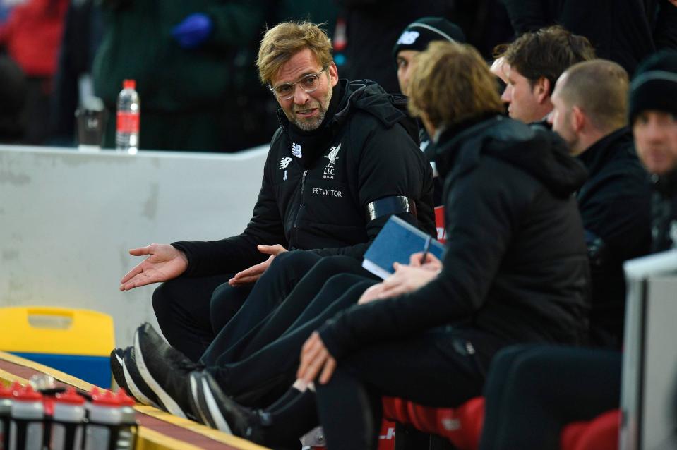 The Reds boss couldn't believe the game he was witnessing