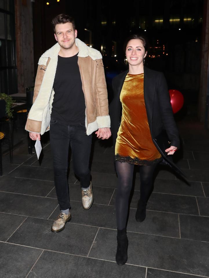  Julia Goulding arrived with her boyfriend Ben