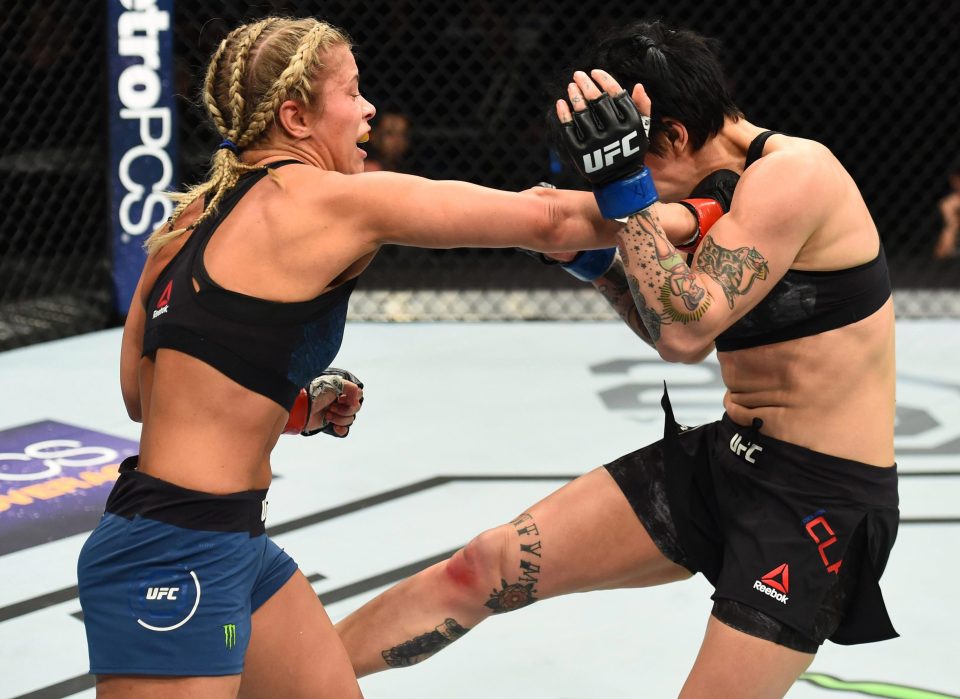  It was tough going in there at time for Paige VanZant against Jessica-Rose Clark but she showed glimpses of her talents