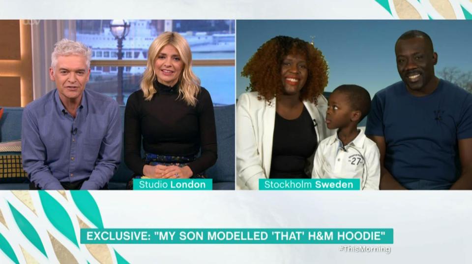  Holly and Phil told Liam he's a fantastic model