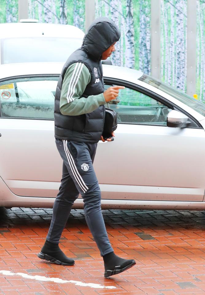  Arsenal target Anthony Martial turned up fashionably late on his own