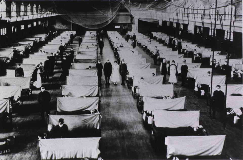  The Spanish flu killed up to 50 million people in 1918 and 1919