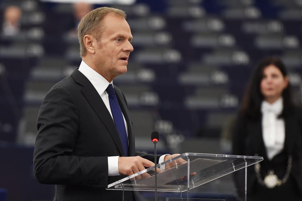  Donald Tusk said 'our hearts are open' to a reversal of Brexit