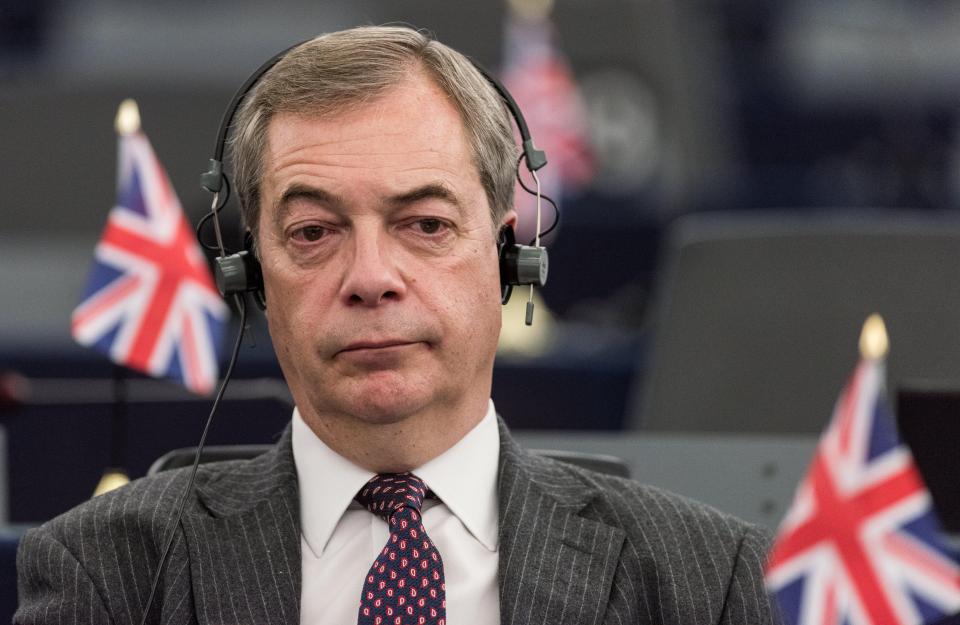  Nigel Farage reacted with anger to the comments from EU officials