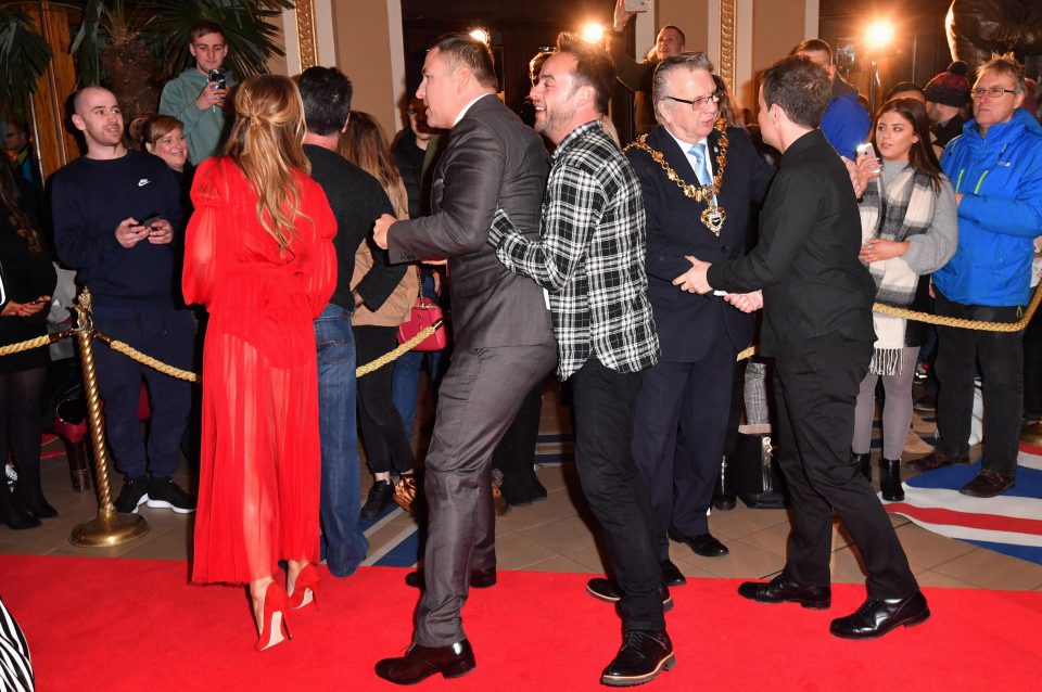  Ant was clearly in good spirits as he larked around with comedian David Walliams