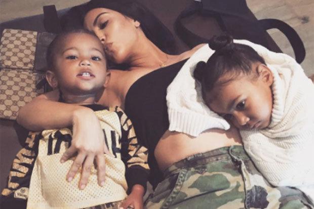 Kim’s children Saint and North West now have a new baby sister