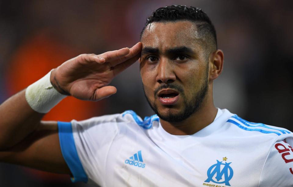  Dimitri Payet celebrates after sealing victory for Marseille