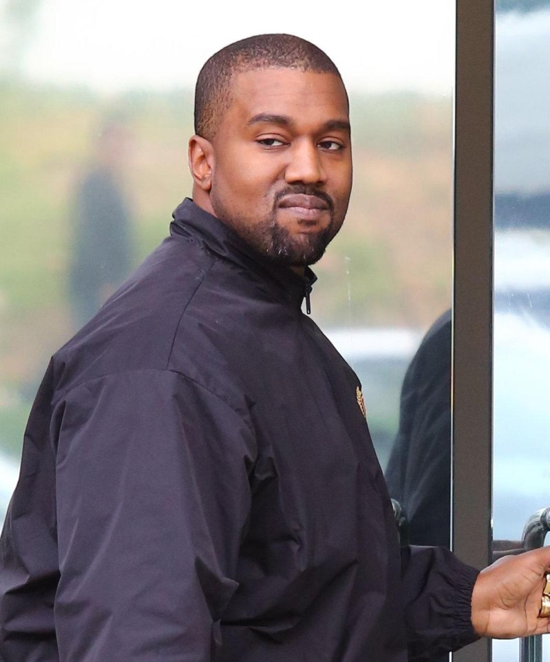 Kanye West has been pictured for the first time since the arrival of his third child