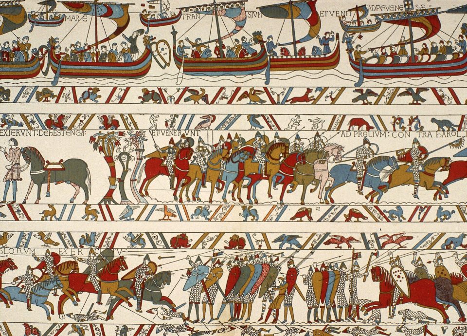  The Bayeux Tapestry could be loaned to the UK under plans expected to be announced by Emmanuel Macron on Thursday