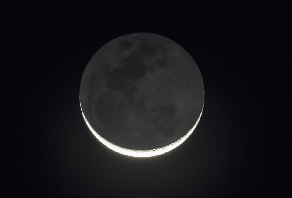  A new moon happens every 29.5 days - when the side of the moon facing the Earth is in total darkness