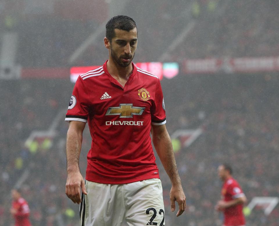  Mkhitaryan has fallen out of favour at Man Utd and looks set to leave