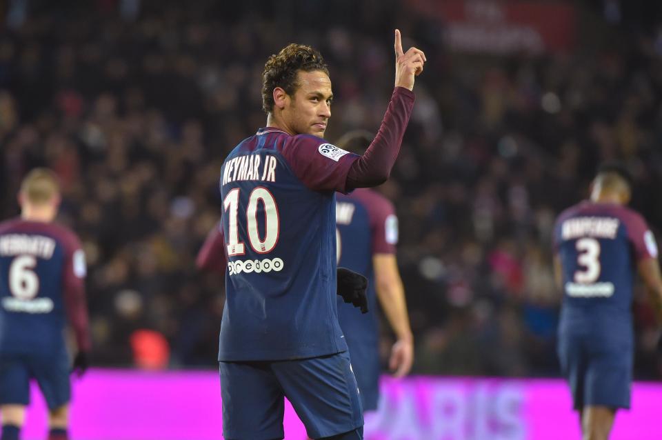  Neymar scored four goals in the 8-0 rout of Dijon but was booed by some fans