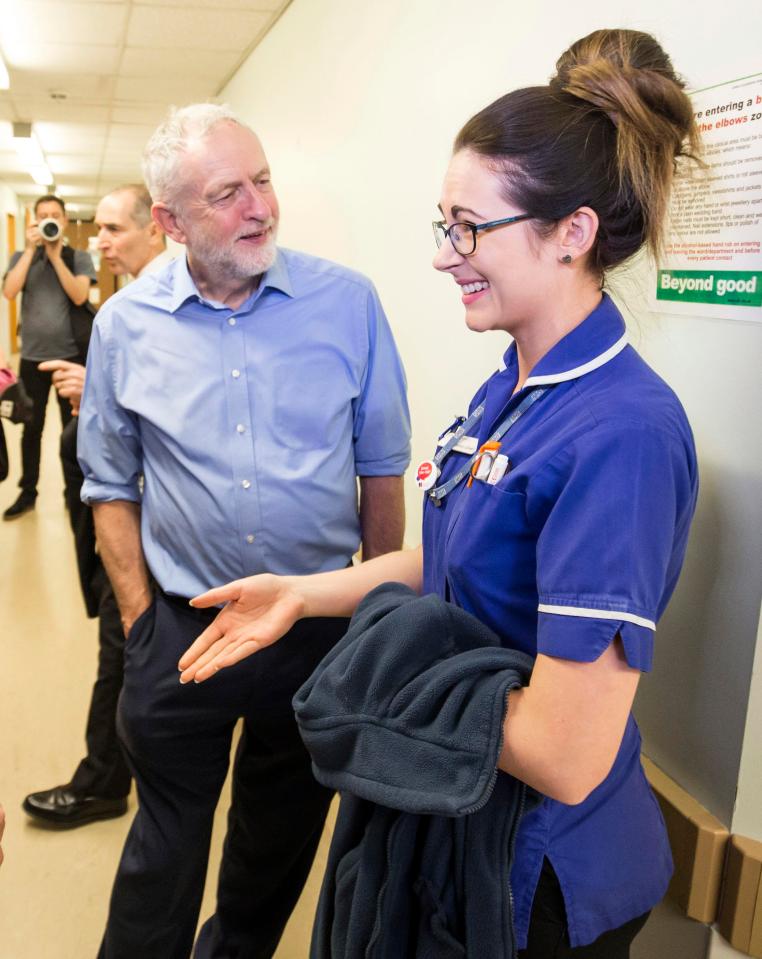  Labour’s latest party political broadcast  features just doctors and nurses talking about how overstretched the health service is and, predictably, how Corbyn is the answer