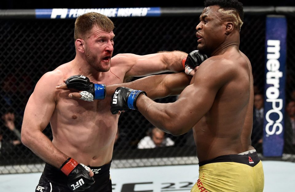  Stipe Miocic and Francis Ngannou exchanged monster punches