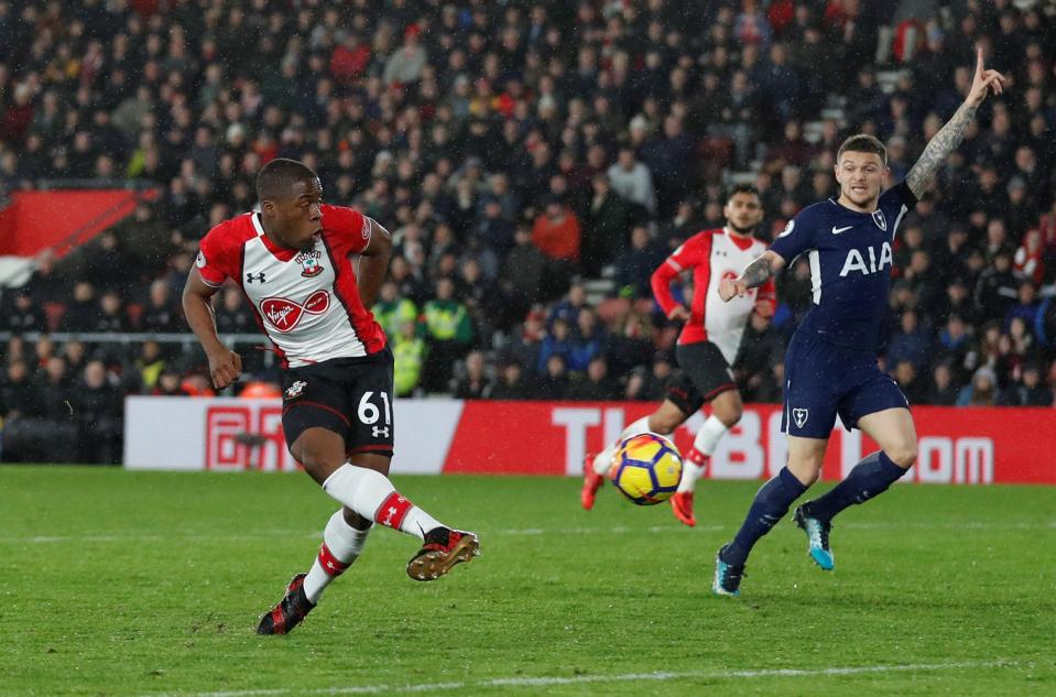 Michael Obafemi is delighted to have made his Saints debut