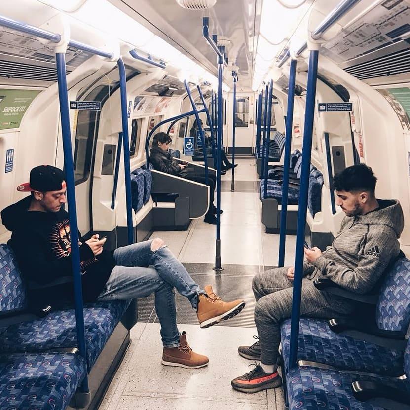  Mesut Ozil isn't the only footballer to take the Tube