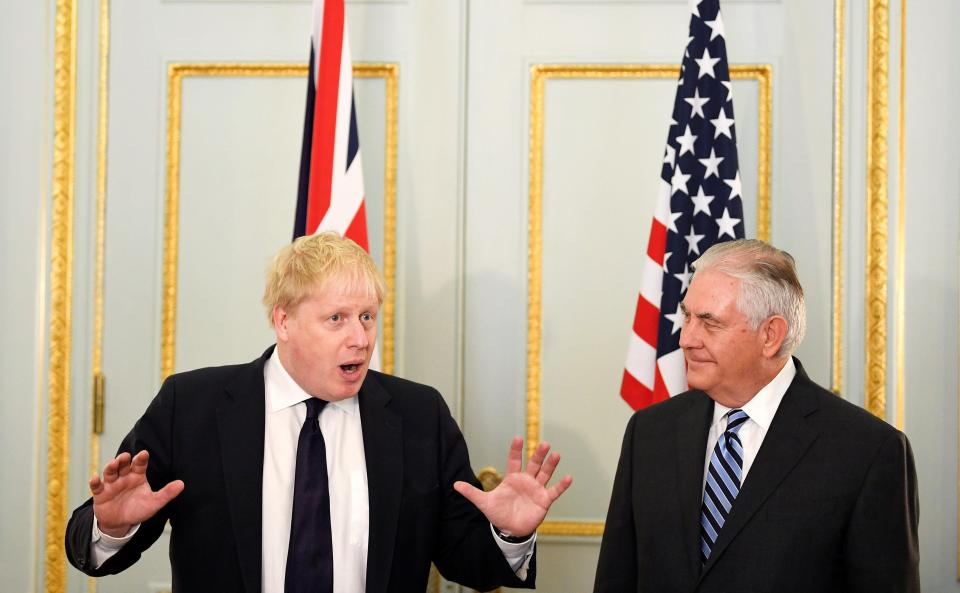  Tillerson said the US-UK relationship would always be special