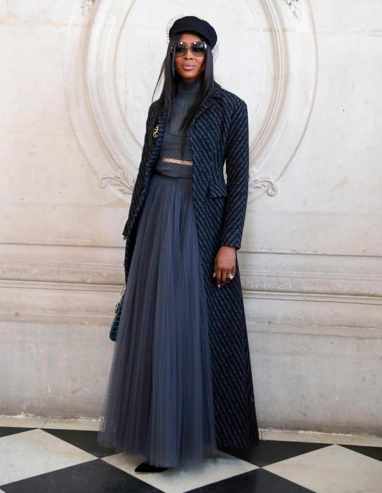  Fashion queen Naomi Campbell has also been pictured at Paris Fashion Week