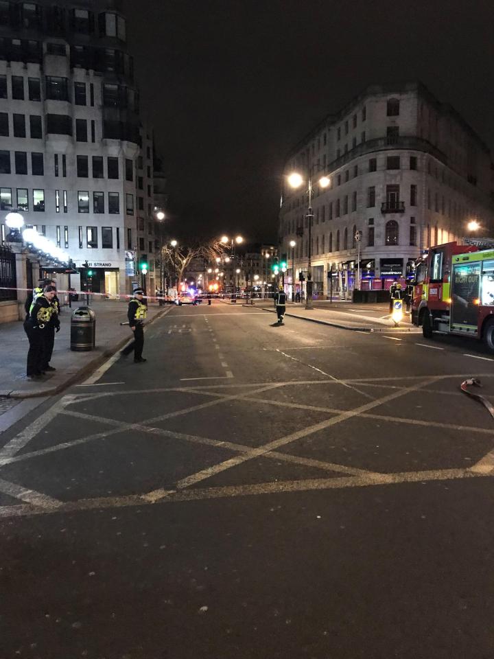  The Strand has been completely shut off this morning after a reported gas leak