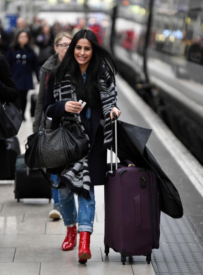  Sair Khan looked excited ahead of the evening