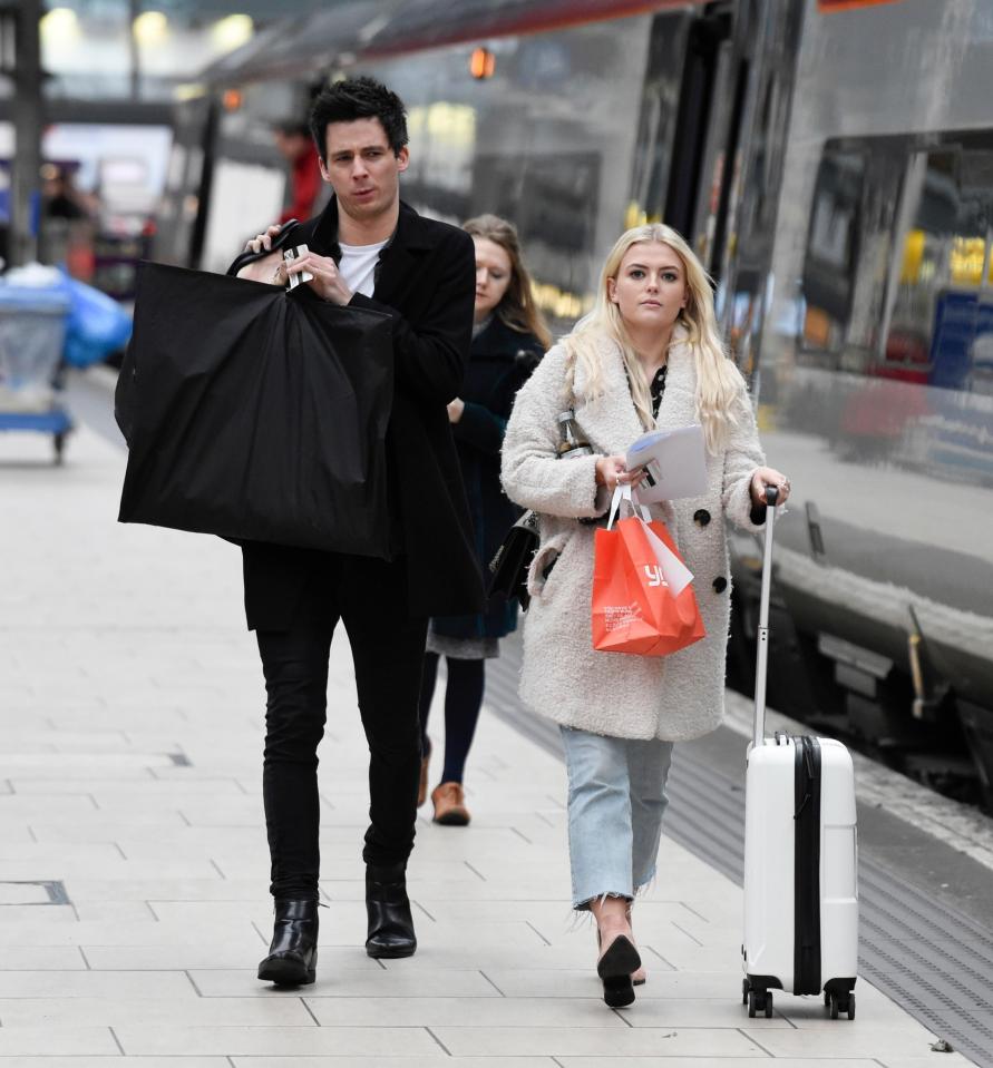 Lucy Fallon heads to the station ahead of tonight's National Television Awards 