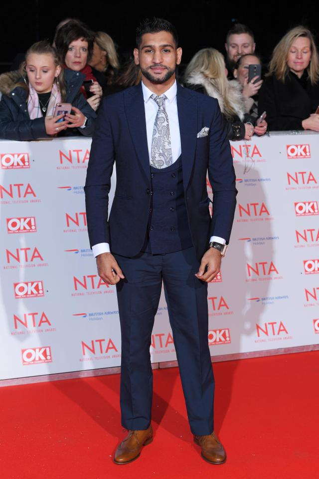  Amir Khan arrived solo at the NTAs