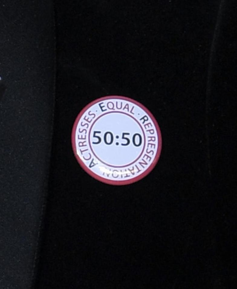 A close-up of the badge