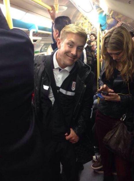  Lewis Holtby gave Fulham fans cheer by taking the Tube home after a win