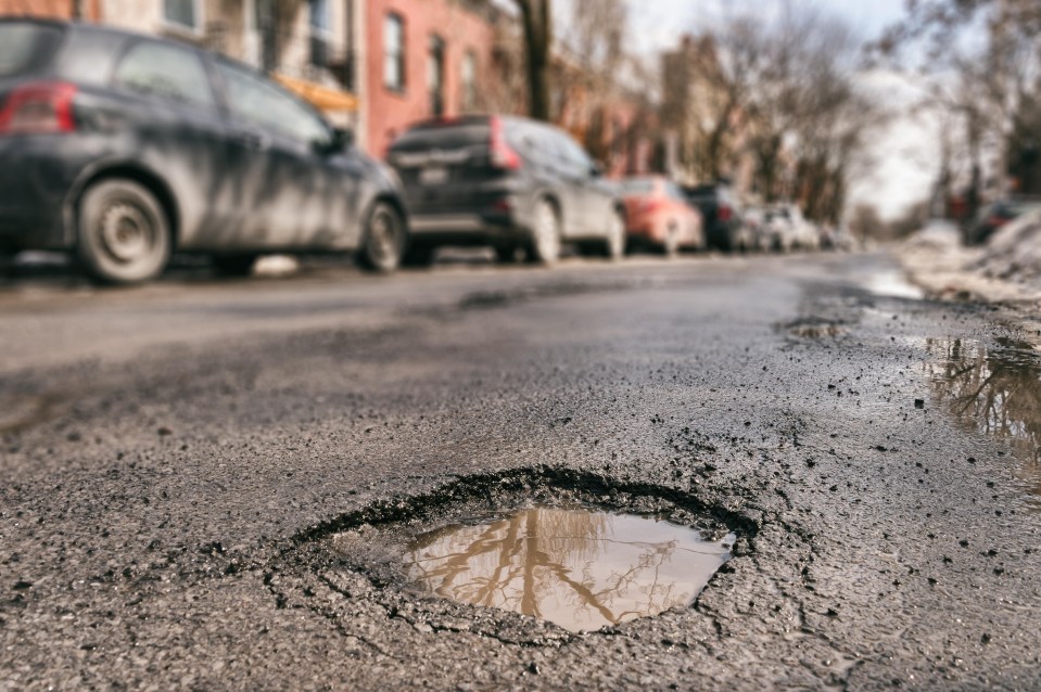 Potholes are defined by their depth and width – with each council having their own criteria