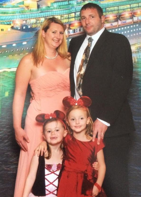  Concerned parents Gemma and Michael Free with their daughters Mia, right, and Sophia, left