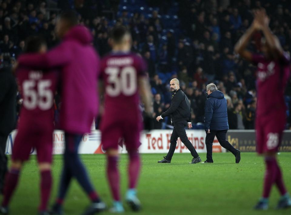  Pep Guardiola got his point across after a lenghty chat