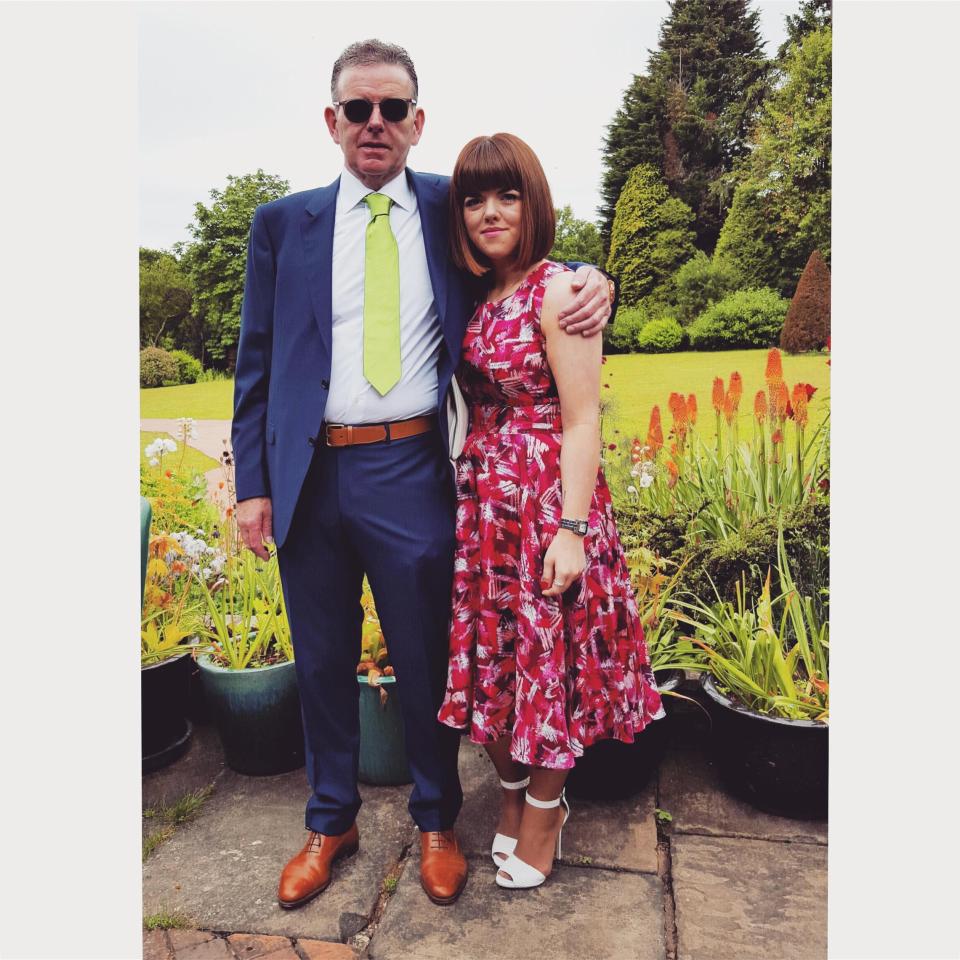 Her dad Chris was diagnosed with bowel cancer and it inspired her to change her life 