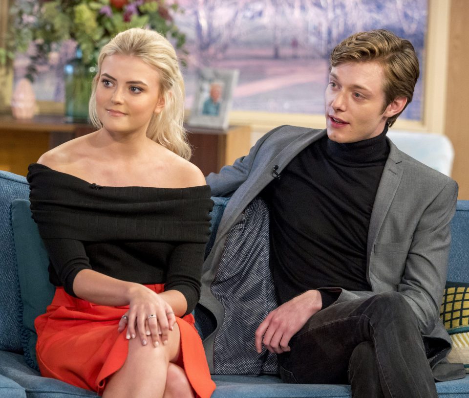  Lucy, who plays  Bethany on the cobbles, joined co-star Rob Mallard on the This Morning sofa