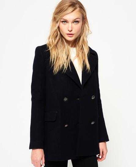  A classic pea coat is an essential staple