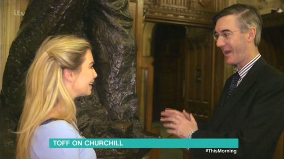  Toff's segment was about Prime Minister Winston Churchill, to coincide with the launch of film The Darkest Hour.